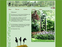 Tablet Screenshot of garten-ornamente.de